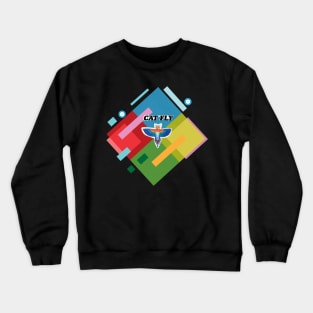 Flying Cat - Zine Culture Crewneck Sweatshirt